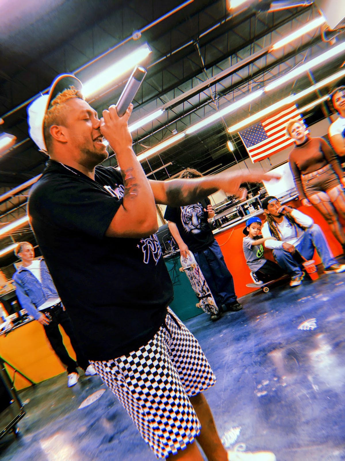 MC in the open cypher at Hip-Hop Summit Denver